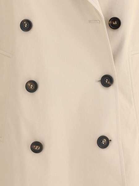 Paltoane Brunello Cucinelli Midi Trench Coat BEIGE Femei (BM 18739126) 4