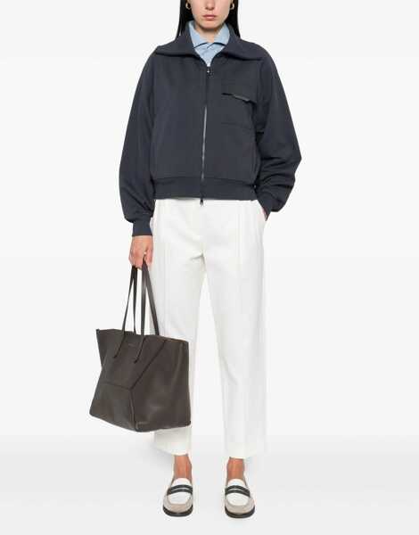 Pantaloni casual Brunello Cucinelli Cotton chino Pants OFF WHITE Femei (BM 18739147) 2