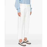 Pantaloni Brunello Cucinelli Dama - Pantaloni casual Brunello Cucinelli Cotton chino Pants OFF WHITE Femei (BM 18739147) - B-mall.ro