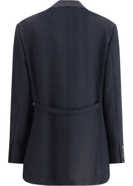 Sacouri Brunello Cucinelli Virgin wool Blazer BLU Femei (BM 18739186) 2