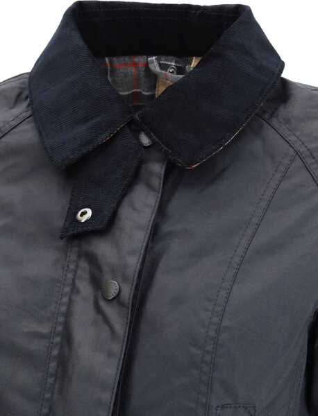 Geci de iarna Barbour Breadnell waxed Jacket NAVY Femei (BM 18739195) 3