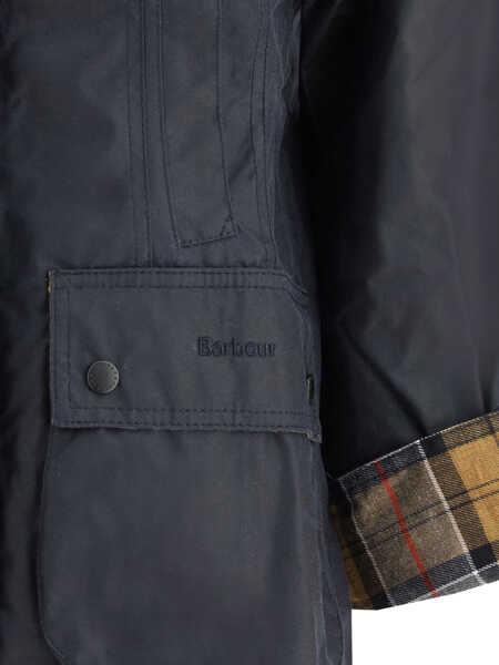 Geci de iarna Barbour Breadnell waxed Jacket NAVY Femei (BM 18739195) 4