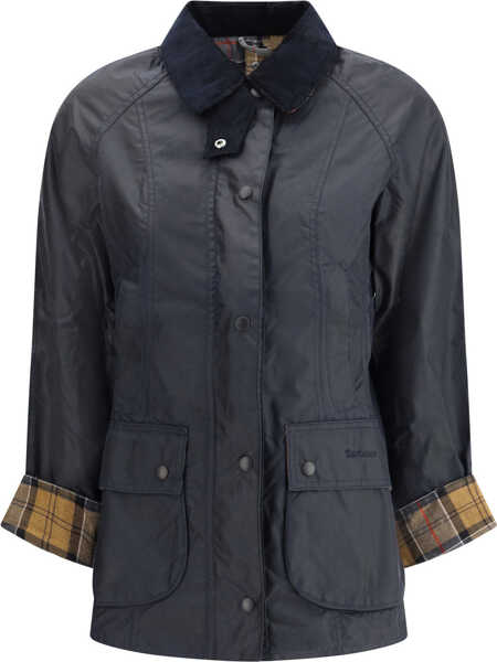 Geci de iarna Barbour Breadnell waxed Jacket NAVY Femei (BM 18739195) 1