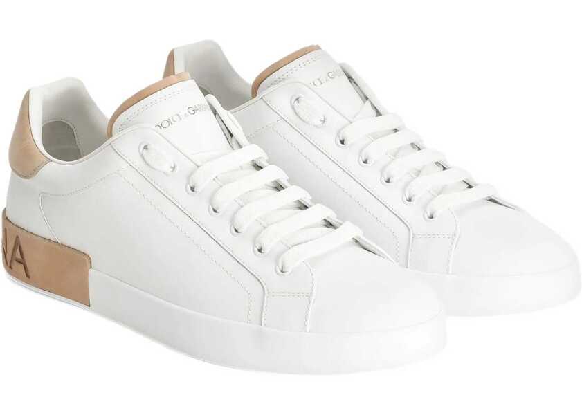 Sneakers Dolce & Gabbana Logo Sneakers BIANCO/CUOIO Barbati (BM 18739216) 2