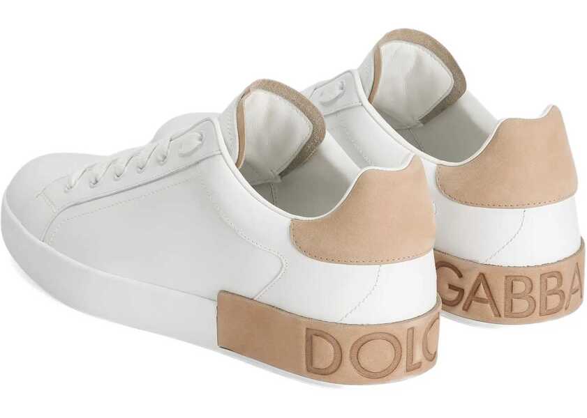 Sneakers Dolce & Gabbana Logo Sneakers BIANCO/CUOIO Barbati (BM 18739216) 3