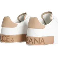 Sneakers pentru Barbati - Sneakers Dolce & Gabbana Logo Sneakers BIANCO/CUOIO Barbati (BM 18739216) - B-mall.ro