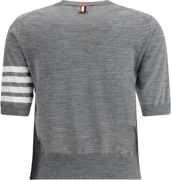 Tricouri Thom Browne Knit T-Shirt LT GREY Femei (BM 18739228) 2