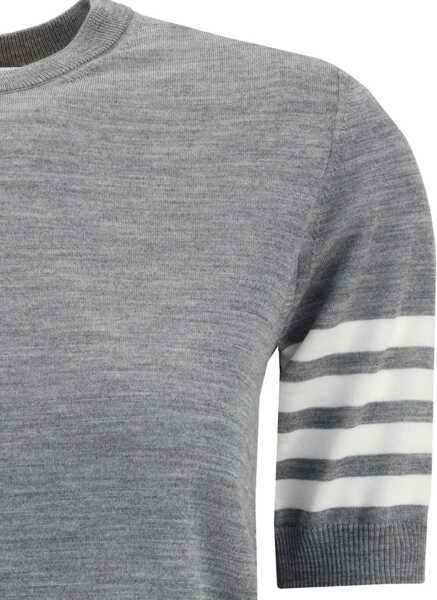 Tricouri Thom Browne Knit T-Shirt LT GREY Femei (BM 18739228) 3