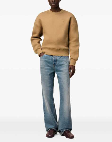 Bluze de trening AMI Paris Ami De Coeur Embosse Sweatshirt CAMEL Femei (BM 18739267) 2