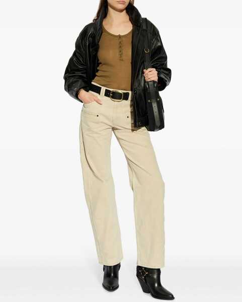 Topuri Isabel Marant Long sleeve Top KHAKI Femei (BM 18739273) 2