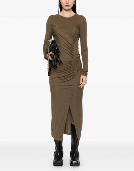 Rochii ISABEL MARANT ETOILE Jelina long Dress KHAKI Femei (BM 18739282) 2
