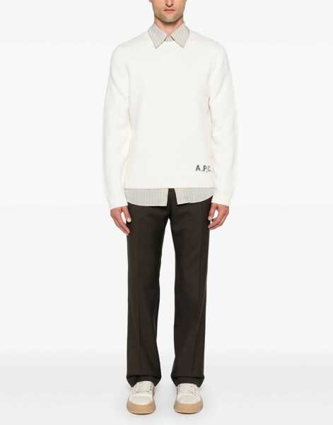 Pulovere casual A.P.C. Jersey Edward IVORY Barbati (BM 18739339) 2