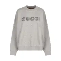 Pulovere Gucci Logo Detail Cotton Sweatshirt Femei