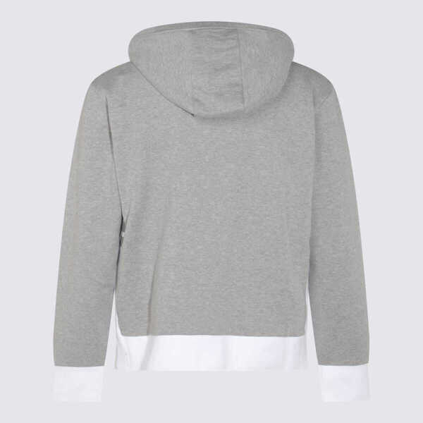 Pulovere Thom Browne Thom Browne Grey Cotton Sweatshirt Grey Barbati (BM 18741411) 2