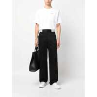 Tricouri Palm Angels pentru Barbati - Tricouri Palm Angels Palm Angels Cotton Crew-Neck T-Shirt WHITE Barbati (BM 18741453) - B-mall.ro