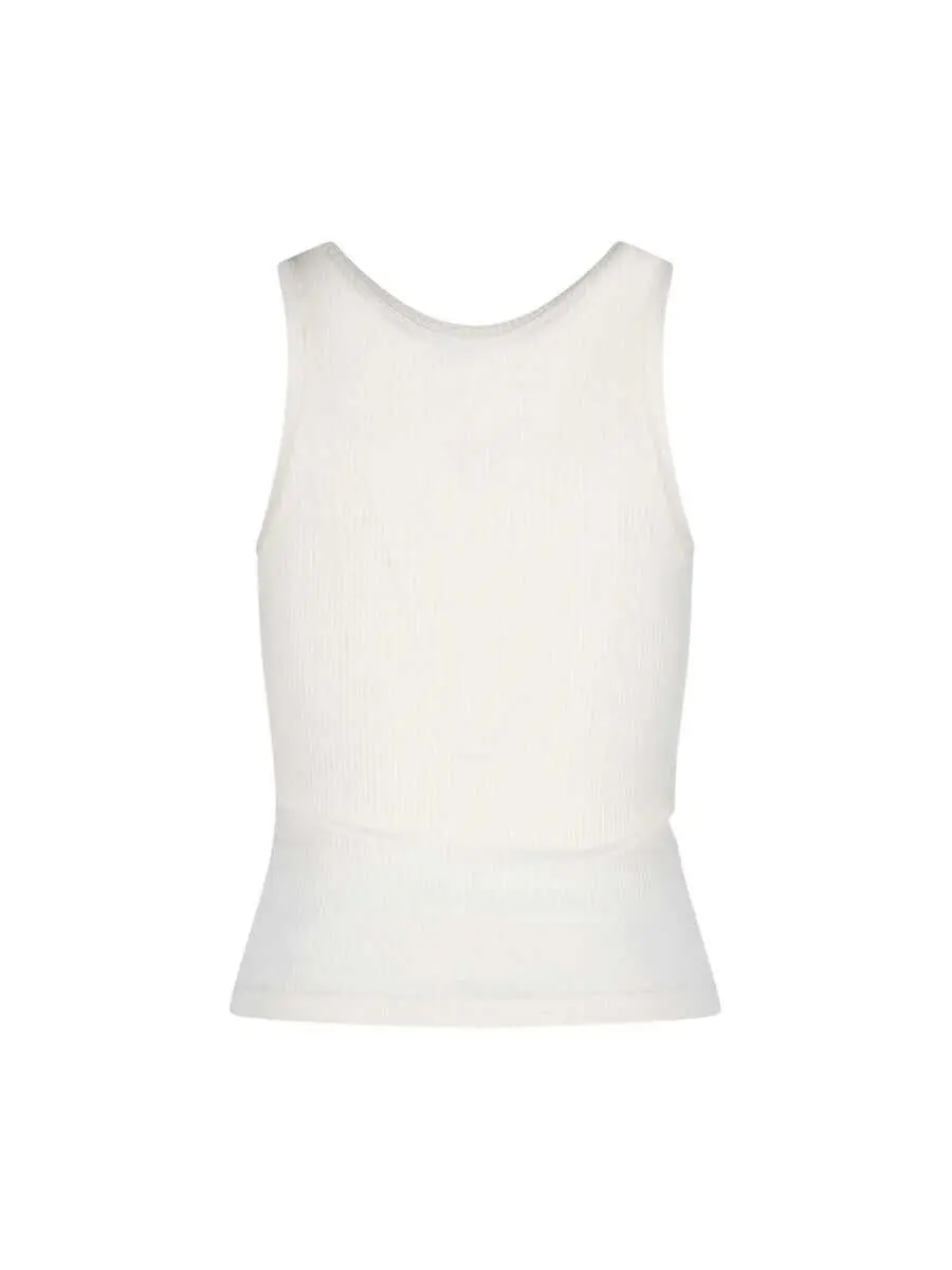 Topuri Loewe Loewe Anagram Tank Top WHITE Femei (BM 18741489) 2