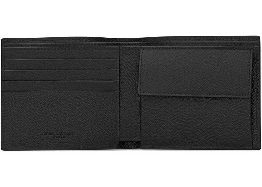 Portofele Saint Laurent Leather Wallet NERO Barbati (BM 18742354) 4
