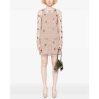 Rochii Dama - Rochii casual Fendi Tulle Dress With Embroidery NUDE Femei (BM 18742405) - B-mall.ro