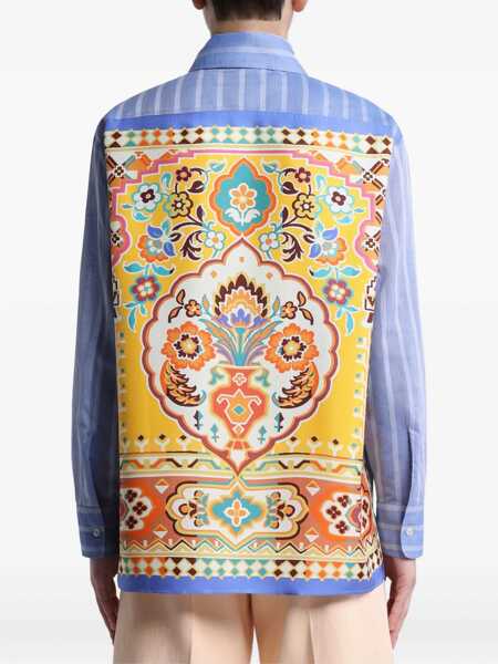 Bluze ETRO Striped Cotton Shirt BABY BLUE Femei (BM 18742438) 3