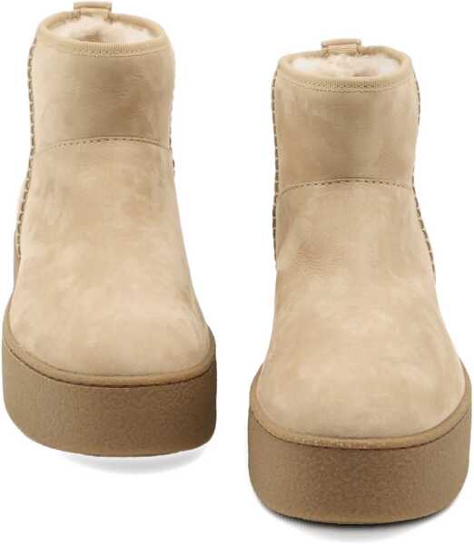 Incaltaminte Hogan Shearling Ankle Boots BEIGE Femei (BM 18742468) 3