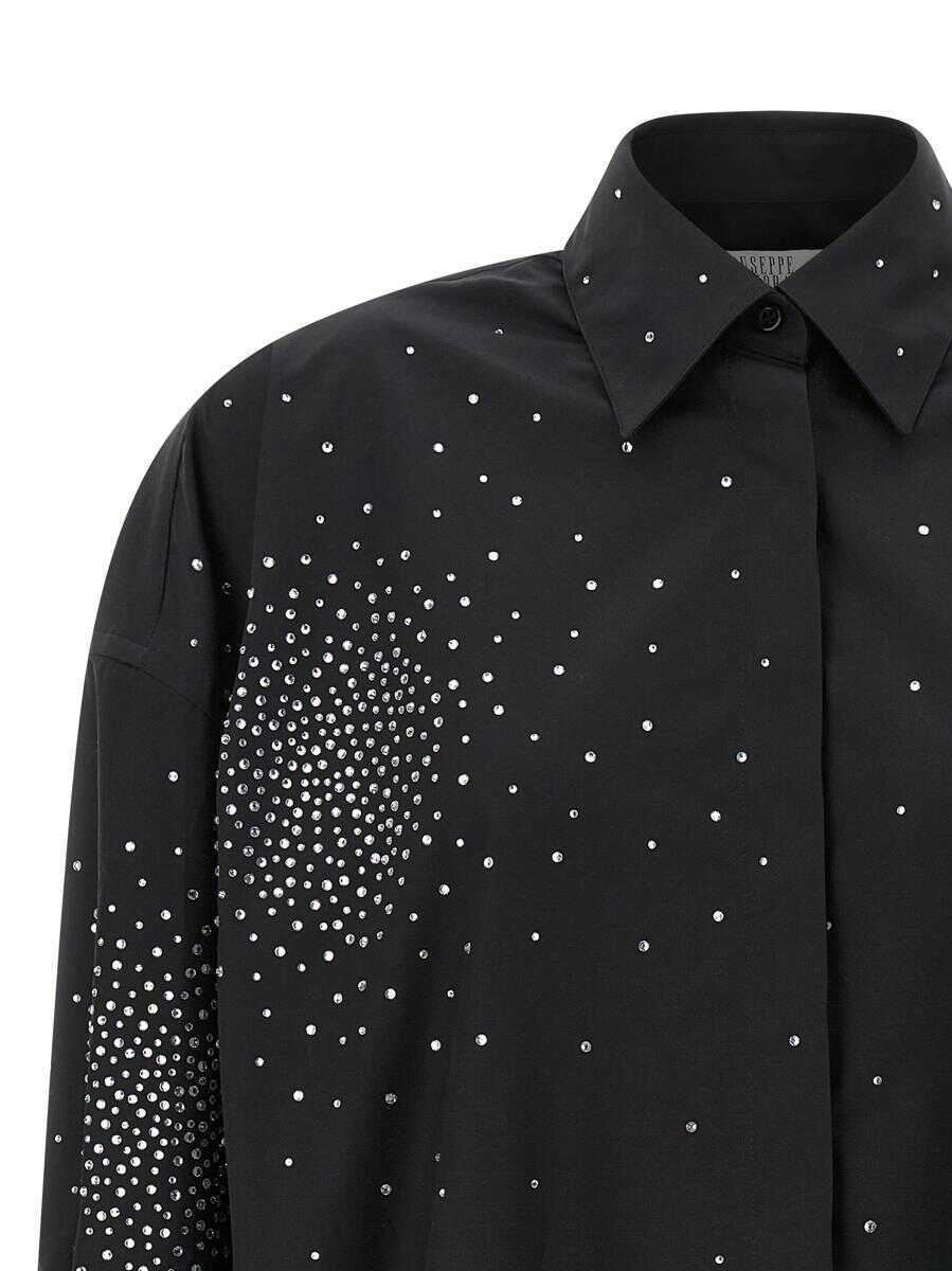 Camasi GIUSEPPE DI MORABITO Giuseppe Di Morabito Rhinestone Shirt Black Femei (BM 18742854) 3