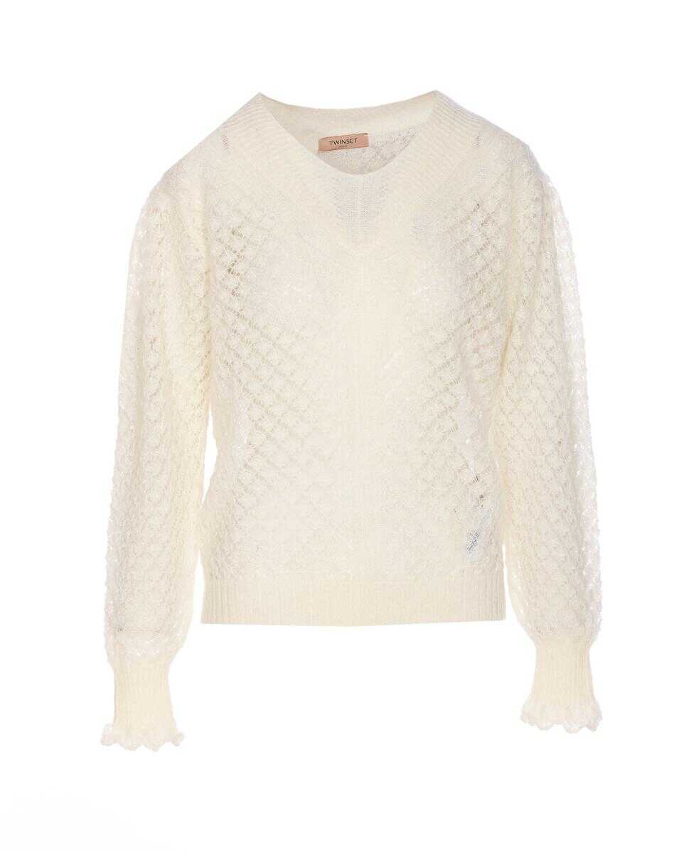 Pulovere TWINSET Twinset Sweaters WHITE Femei (BM 18743343) 1