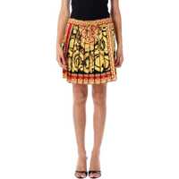 Fuste Versace Barocco Pleated Mini Skirt Femei