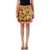 Versace Versace Barocco Pleated Mini Skirt PARADE BAROCCO RED