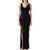 Versace Versace Draped Jersey Gown Black