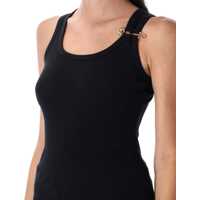Imbracaminte Dama pagina 63 - Topuri Versace Versace Safety Pin Tank Top Black Femei (BM 18743409) - B-mall.ro