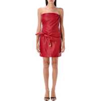 Rochii Versace Leather Strapless Mini Dress Femei