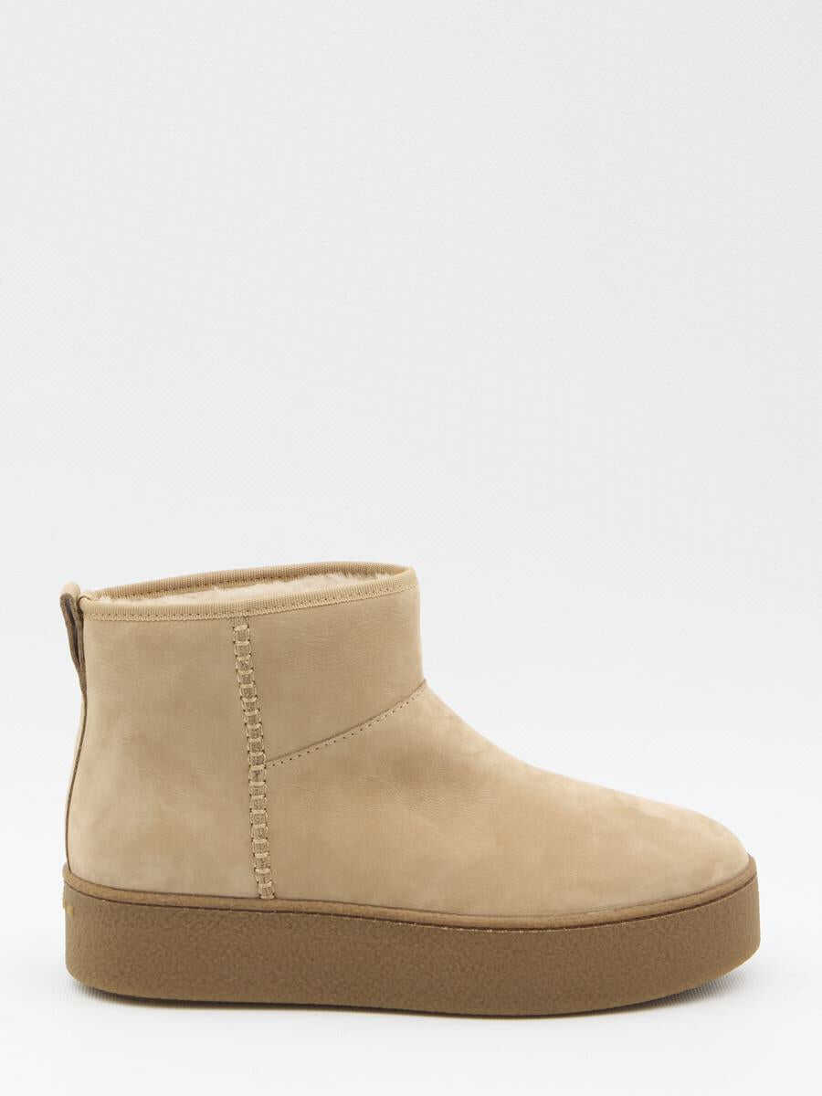 Bocanci Hogan Shearling Ankle Boots Beige Femei (BM 18743661) 1