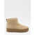 Hogan Shearling Ankle Boots Beige
