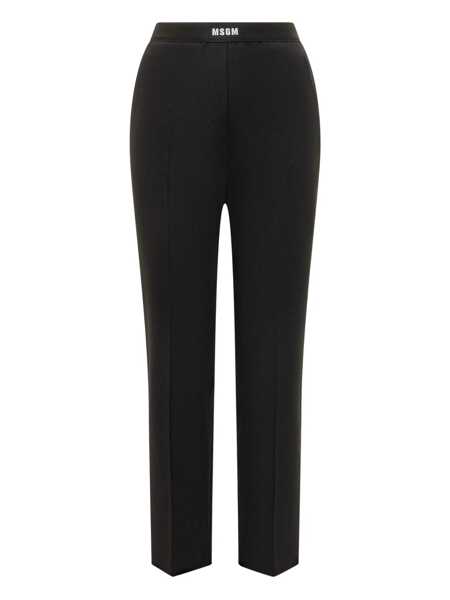 Pantaloni casual MSGM Msgm Msgm Pants Black Femei (BM 18743679) 1