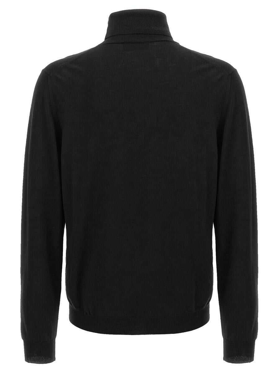 Pulovere Zanone Zanone Wool Turtleneck Sweater Black Barbati (BM 18743922) 2