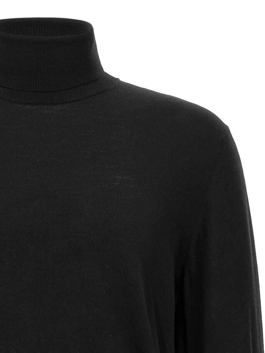 Pulovere Zanone Zanone Wool Turtleneck Sweater Black Barbati (BM 18743922) 3
