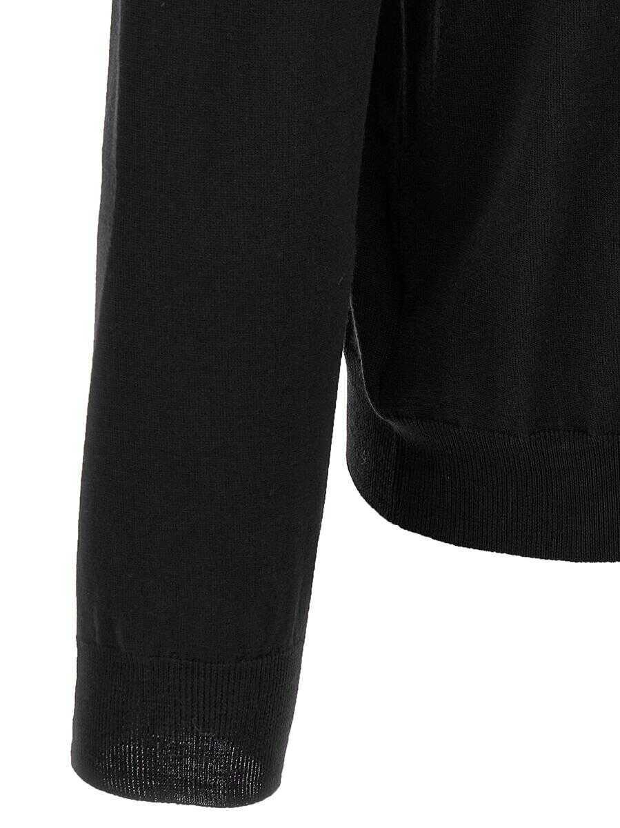 Pulovere Zanone Zanone Wool Turtleneck Sweater Black Barbati (BM 18743922) 4