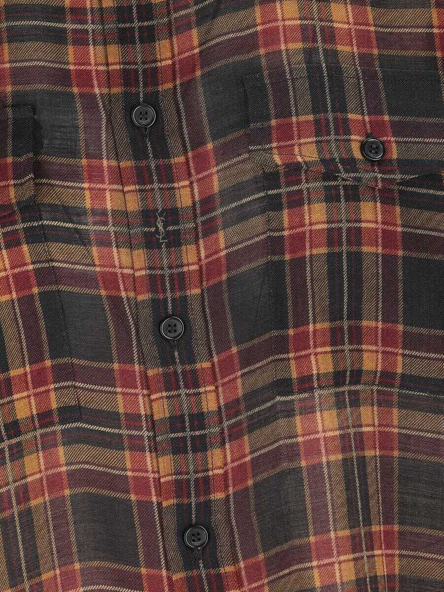 Camasi Saint Laurent Saint Laurent Shirts CASSANDRAS CHECKS Femei (BM 18743973) 4