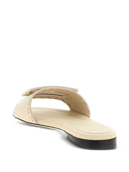 Sandale Fendi Fendi Baguette Slides Beige Femei (BM 18744159) 3