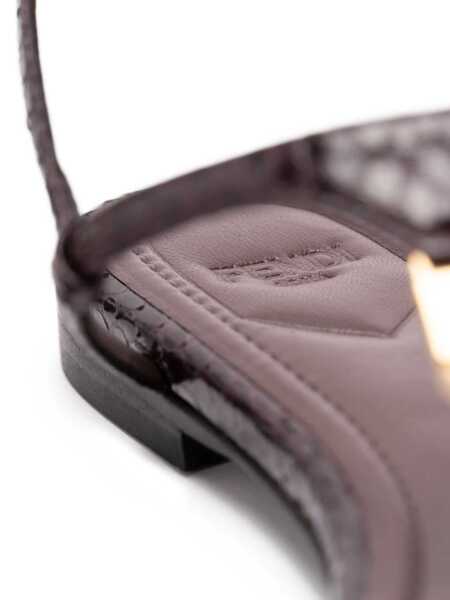 Sandale Fendi Fendi Fold Ayers Shoes Black Femei (BM 18744216) 5