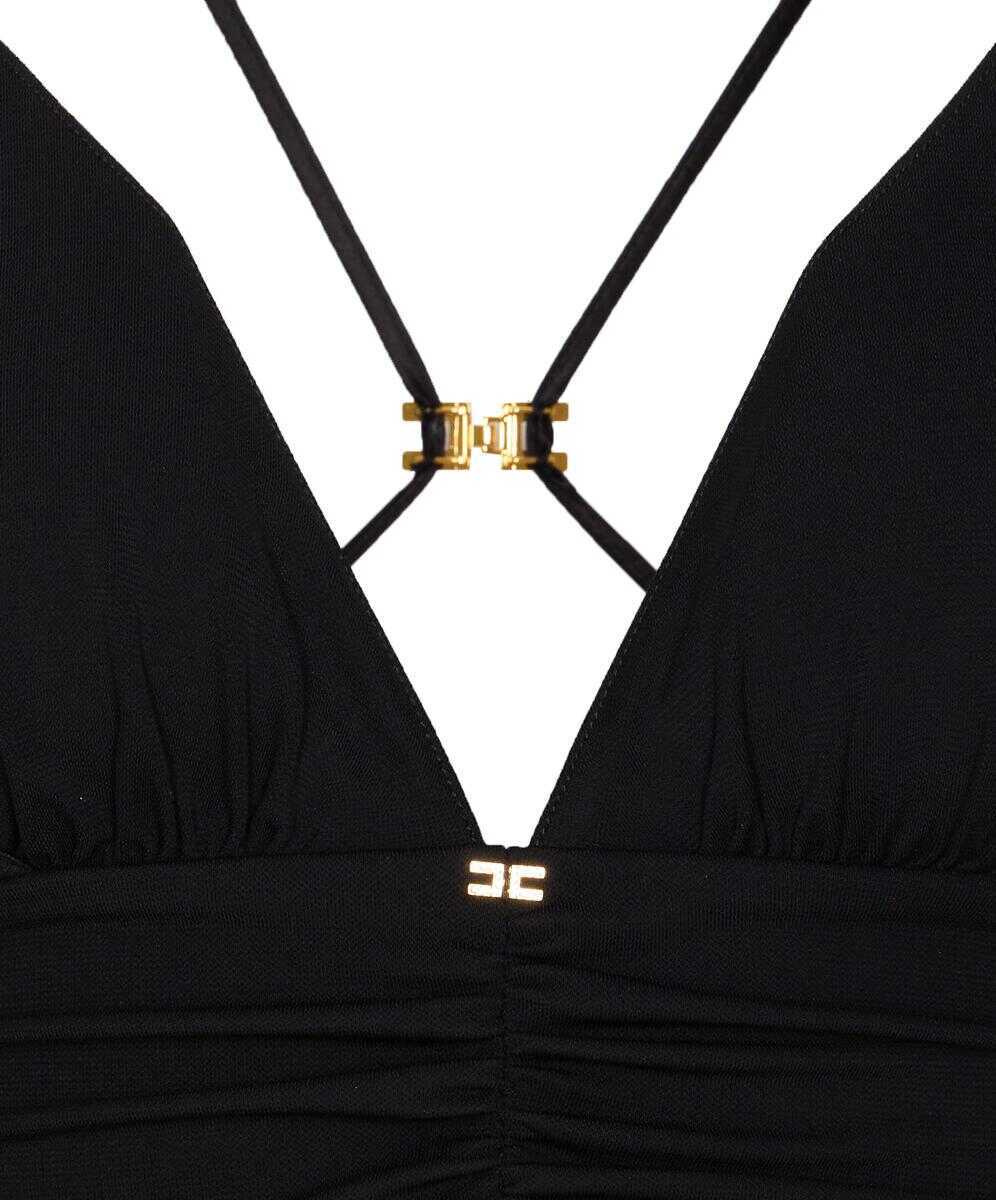 Topuri Elisabetta Franchi Elisabetta Franchi Top Black Femei (BM 18744555) 4