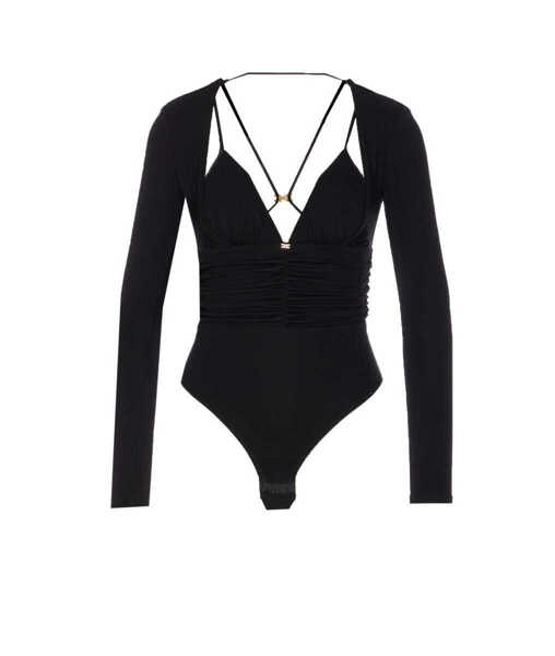 Topuri Elisabetta Franchi Elisabetta Franchi Top Black Femei (BM 18744555) 1