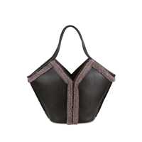 Genti de mana Hereu Calella Leather Shopping Bag Femei