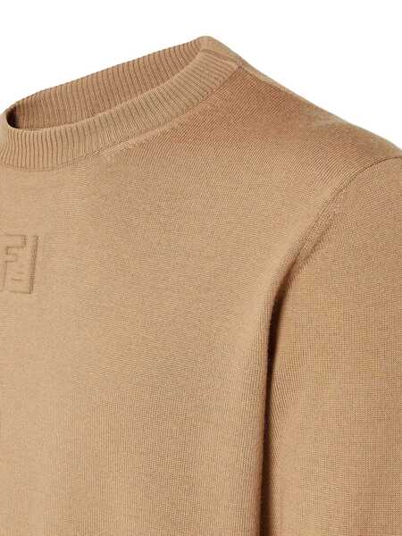 Pulovere Fendi Fendi Wool Sweater Beige Barbati (BM 18745218) 3