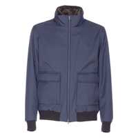 Paltoane Herno Melange-Effect Bomber Jacket Barbati