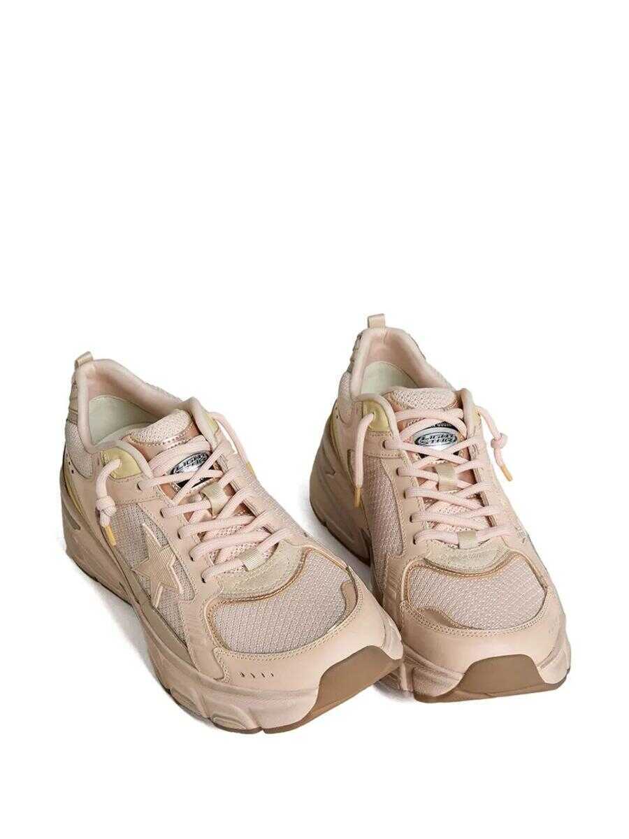 Sneakers Golden Goose Golden Goose Lightstar Net Leather And Suede Upper Tpu Star Net Heel And Spur PINK/GOLD Femei (BM 18745437) 3