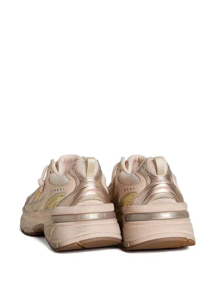 Sneakers Golden Goose Golden Goose Lightstar Net Leather And Suede Upper Tpu Star Net Heel And Spur PINK/GOLD Femei (BM 18745437) 4