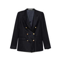 Sacouri Tagliatore Wool Double-Breasted Jacket Femei