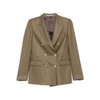 Sacouri Tagliatore Wool Double-Breasted Jacket Femei
