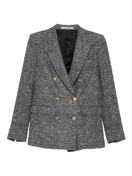 Sacouri Tagliatore Tagliatore Wool Blend Double-Breasted Jacket Black Femei (BM 18745539) 1